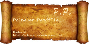 Polnauer Paméla névjegykártya